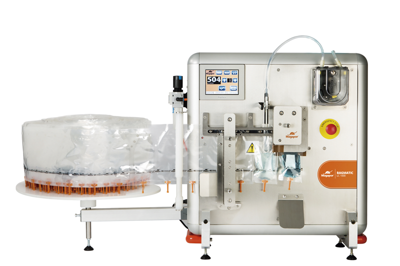 Bagmatic automatic semen doses packaging machine